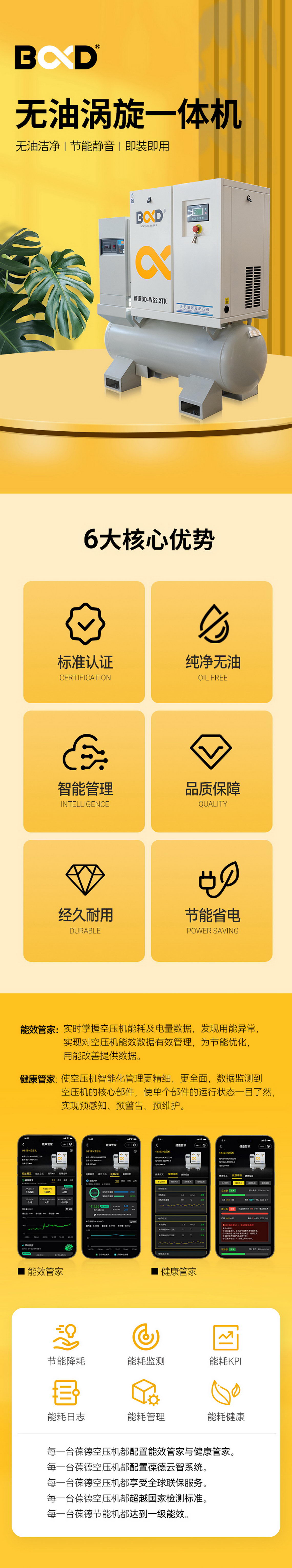 BD-WS無油渦旋式空壓機