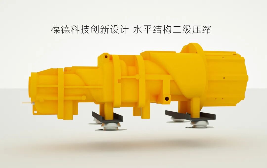 葆德EPM-II水平雙級(jí)壓縮空壓機(jī)主機(jī)結(jié)構(gòu)圖