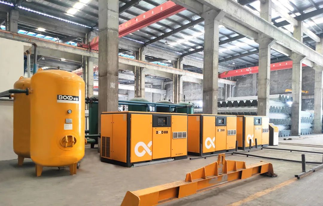 節能穩定省心，經的起“鋼鐵”考驗的葆德空壓機
