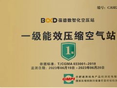 用數(shù)據(jù)驅(qū)動節(jié)能降耗，佛山首個一級能效智能空壓站成功掛牌！