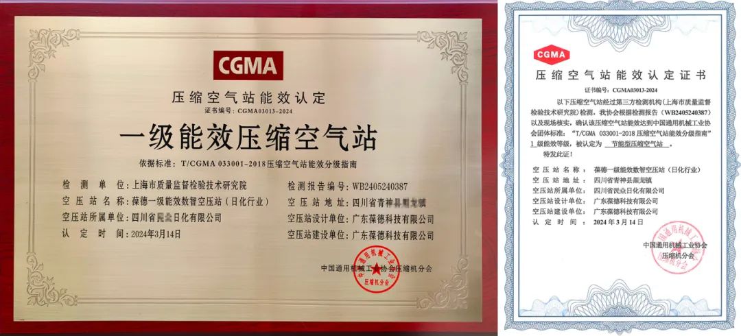 年省76萬:葆德一級能效數智空壓站+日化企業節能改造案例分析